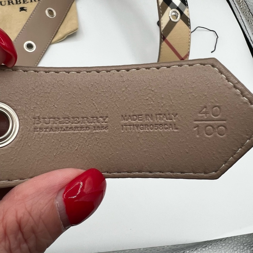 Burberry Nova Check Belt 100cm - EUC - includes COA - Picture 10 of 16